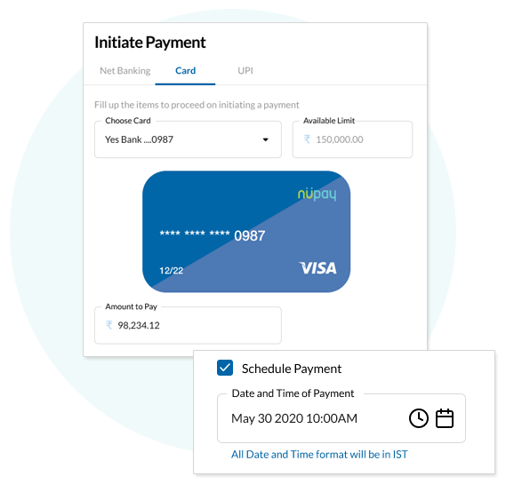 Pay suppliers & expenses utilizing your credit limits