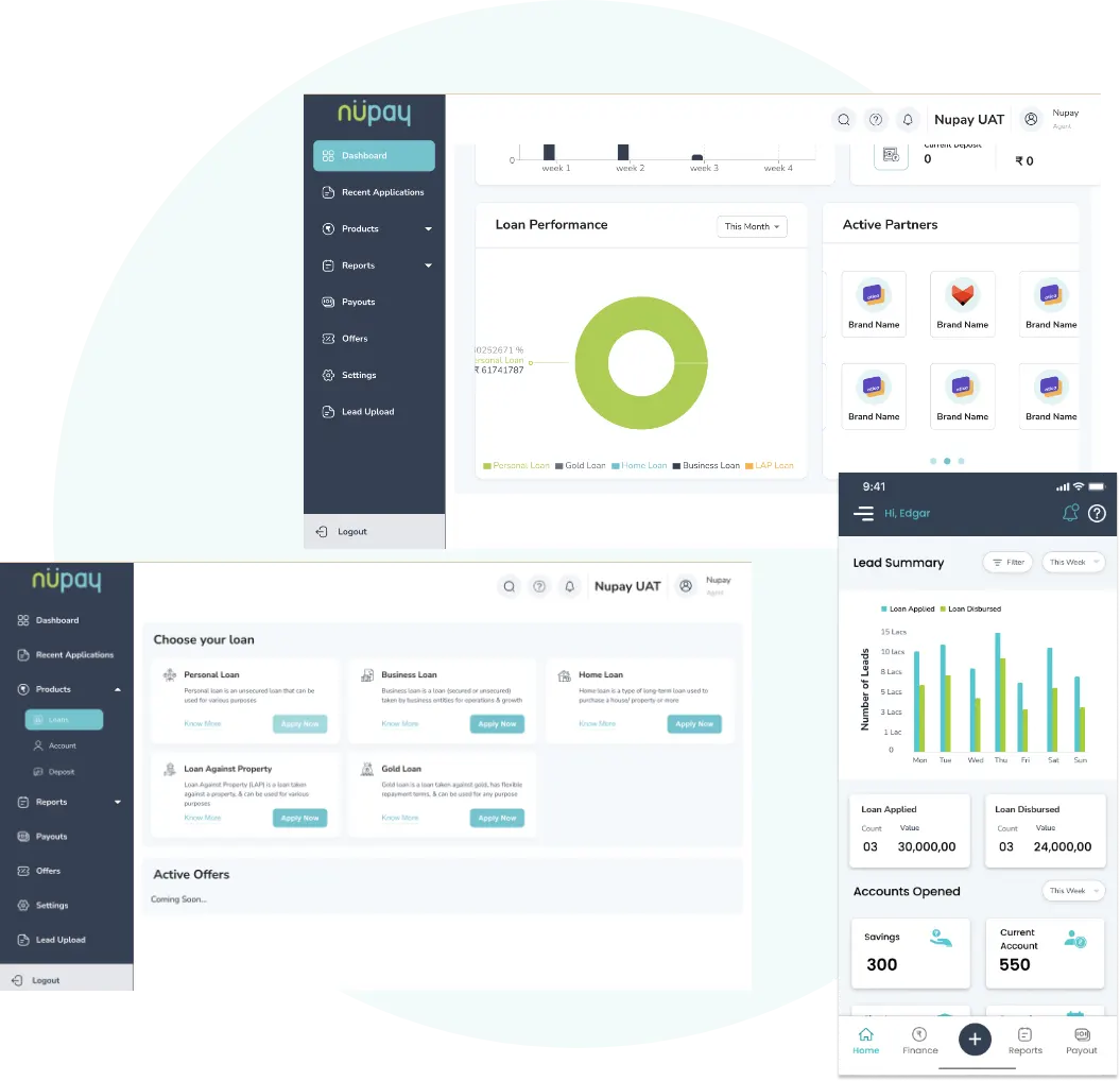 Platform for offline partners and agents
